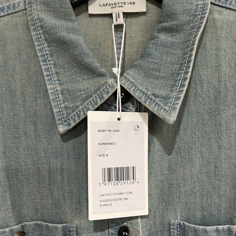 Lafayette 148 New York Denim Maxi Dress